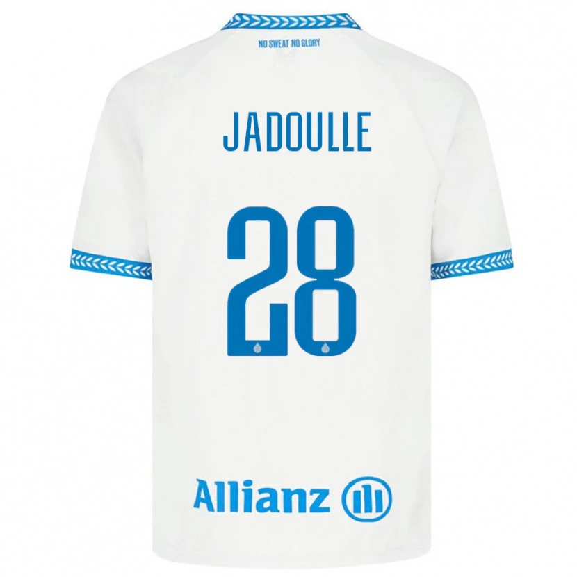 Danxen Donna Maglia Romane Jadoulle #28 Blu Bianco Kit Gara Away 2025/26 Maglietta
