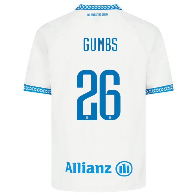 Danxen Donna Maglia Aisse Gumbs #26 Blu Bianco Kit Gara Away 2025/26 Maglietta