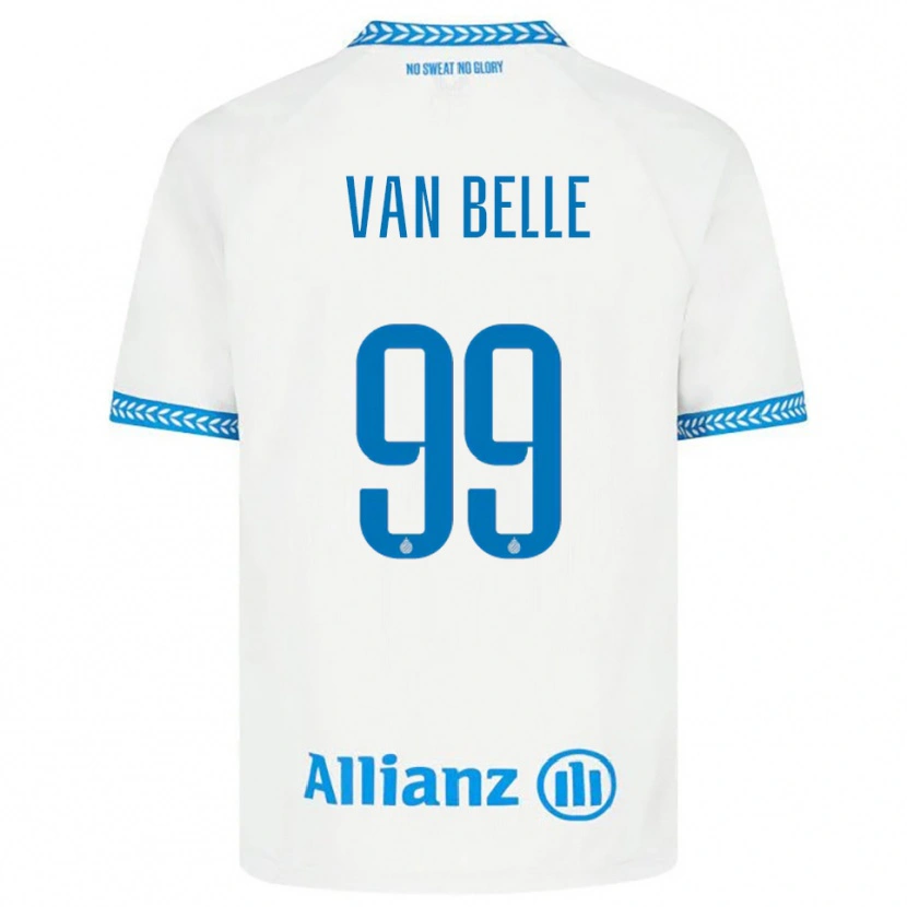 Danxen Donna Maglia Lyndsey Van Belle #99 Blu Bianco Kit Gara Away 2025/26 Maglietta