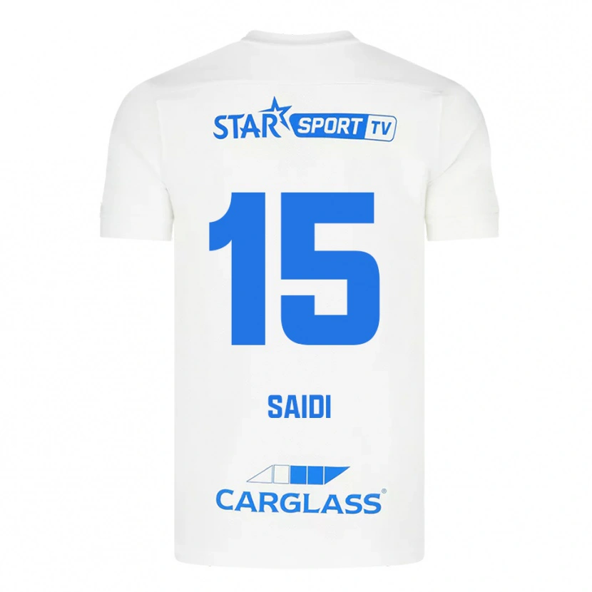 Danxen Donna Maglia Assil Saidi #15 Bianco Blu Kit Gara Away 2025/26 Maglietta