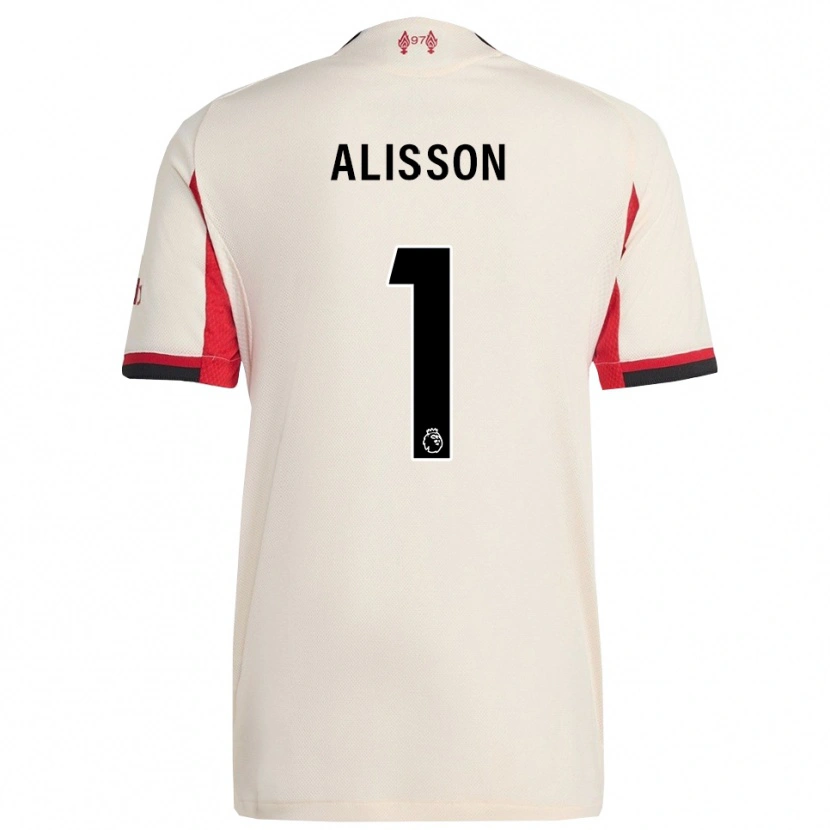 Danxen Donna Maglia Alisson #1 Bianco Nero Kit Gara Away 2025/26 Maglietta