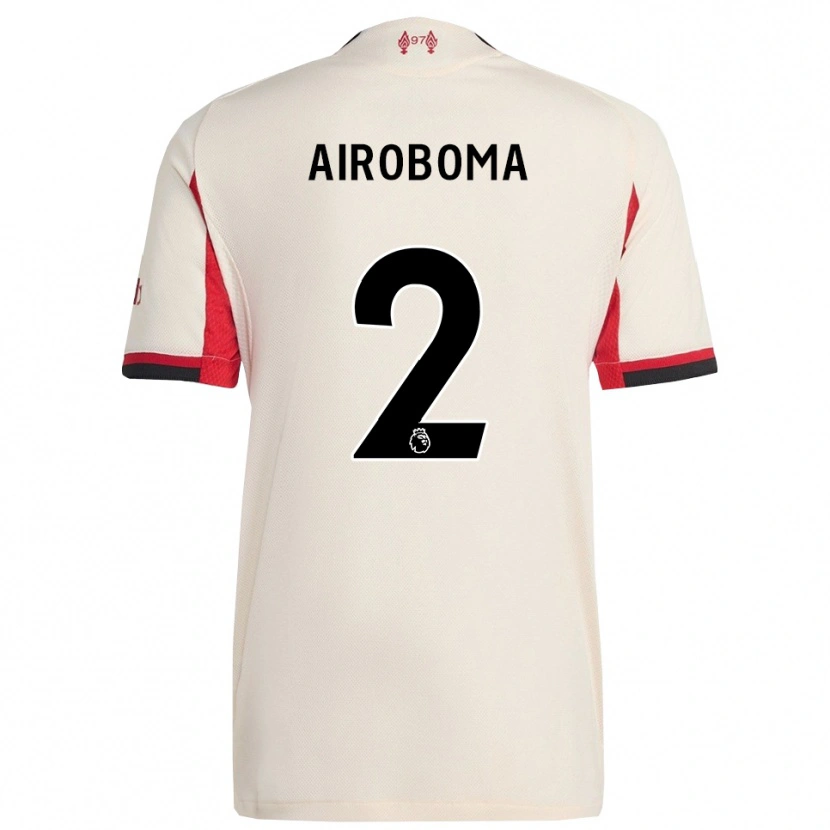 Danxen Donna Maglia Emmanuel Airoboma #2 Bianco Nero Kit Gara Away 2025/26 Maglietta