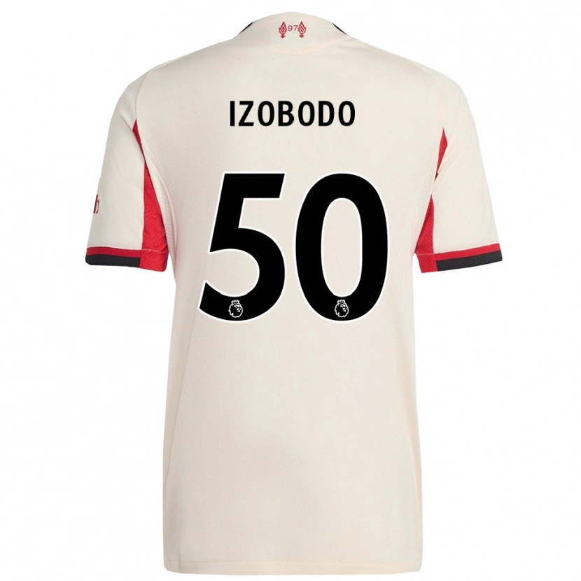 Danxen Donna Maglia Elijah Izobodo John #50 Bianco Nero Kit Gara Away 2025/26 Maglietta