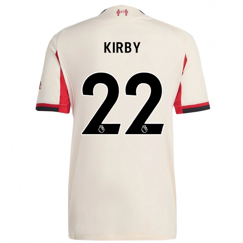 Danxen Donna Maglia Faye Kirby #22 Bianco Nero Kit Gara Away 2025/26 Maglietta