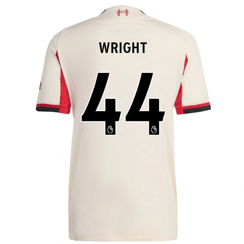Danxen Donna Maglia Will Wright #44 Bianco Nero Kit Gara Away 2025/26 Maglietta