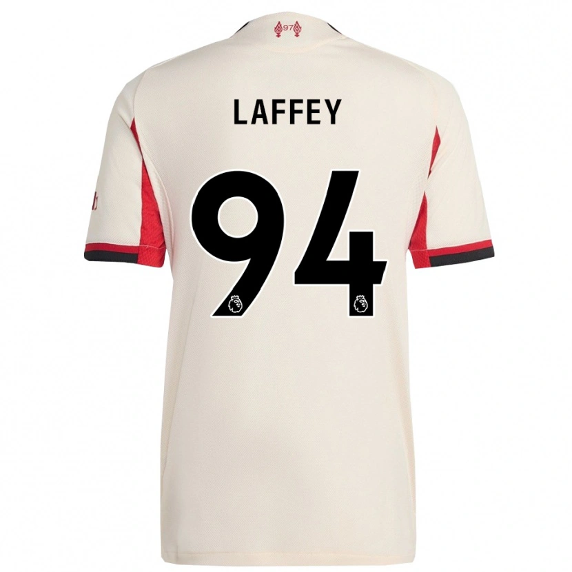 Danxen Donna Maglia Michael Laffey #94 Bianco Nero Kit Gara Away 2025/26 Maglietta