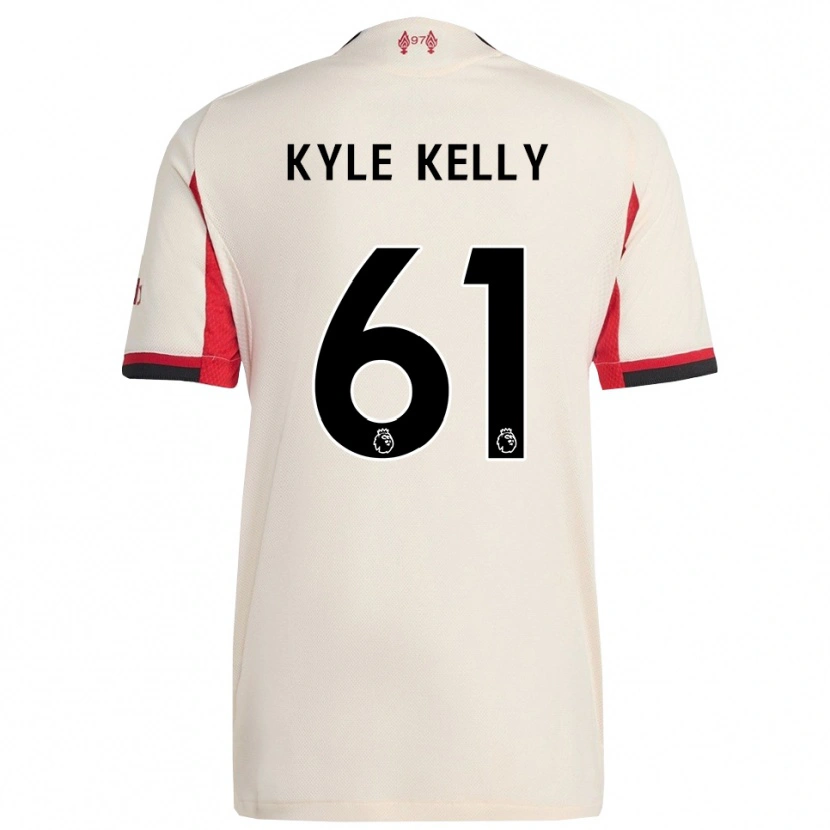 Danxen Donna Maglia Kyle Kelly #61 Bianco Nero Kit Gara Away 2025/26 Maglietta