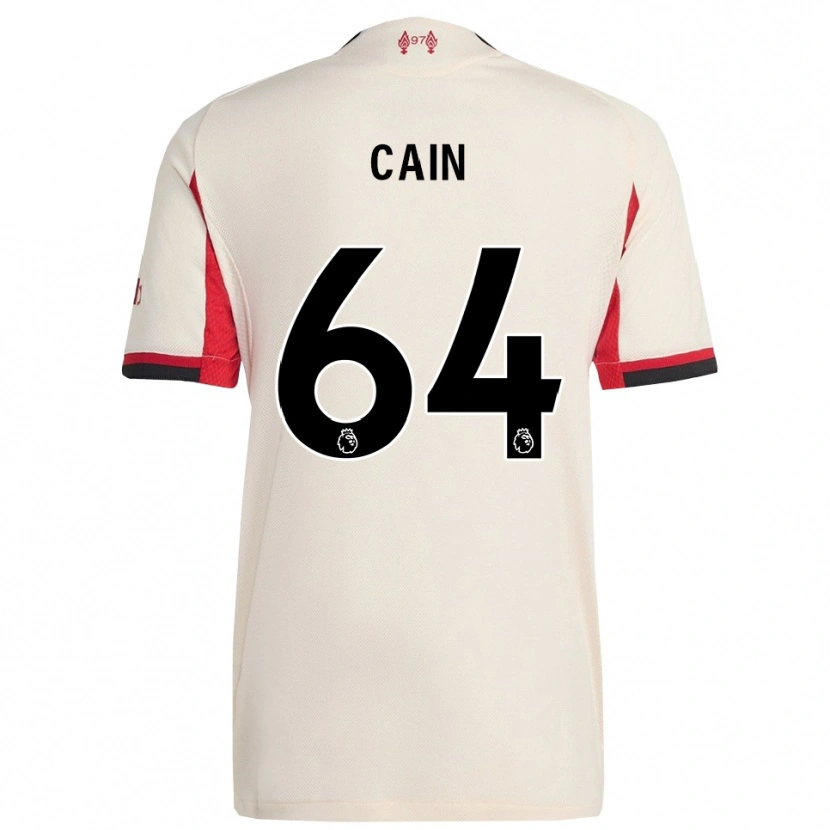 Danxen Donna Maglia Jake Cain #64 Bianco Nero Kit Gara Away 2025/26 Maglietta