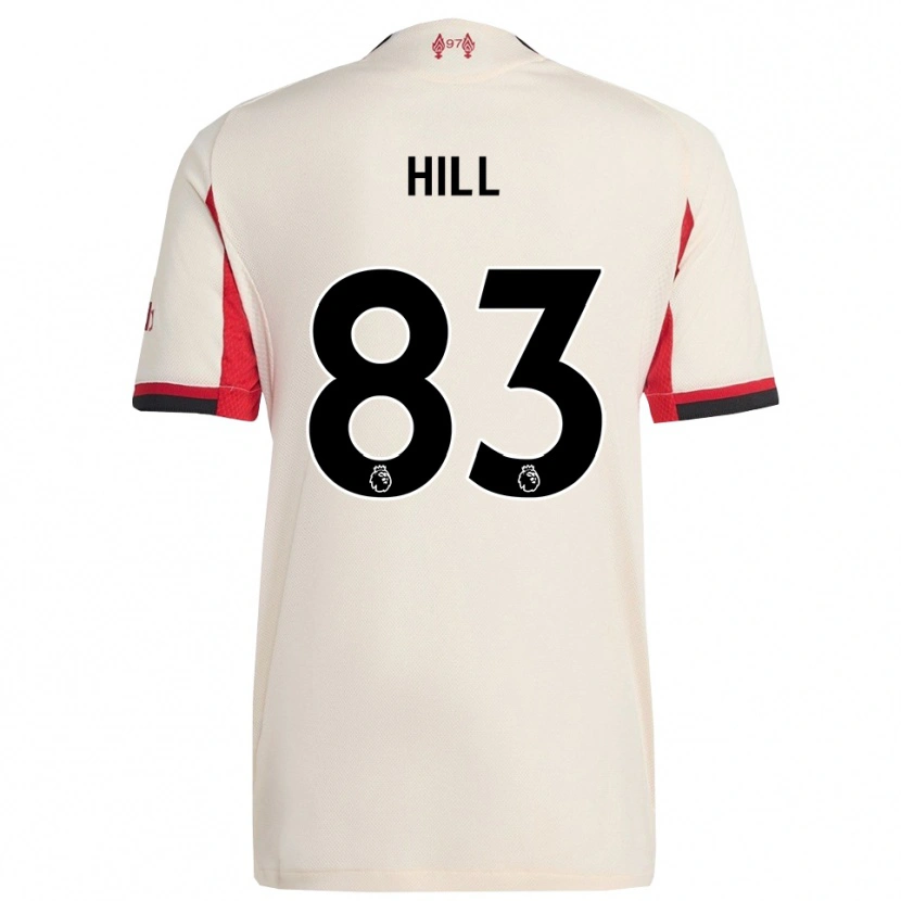 Danxen Donna Maglia Thomas Hill #83 Bianco Nero Kit Gara Away 2025/26 Maglietta