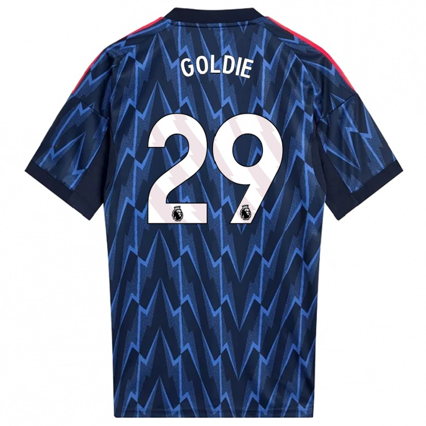 Danxen Donna Maglia Teyah Goldie #29 Navy Rosso Kit Gara Away 2025/26 Maglietta
