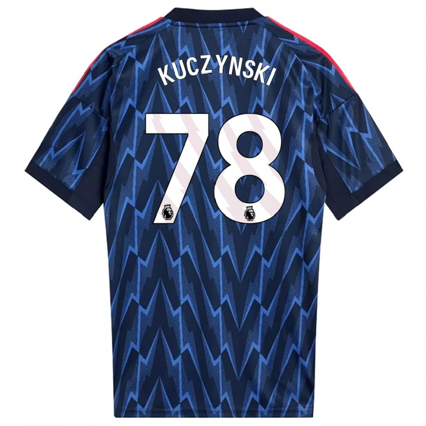 Danxen Donna Maglia Max Kuczynski #78 Navy Rosso Kit Gara Away 2025/26 Maglietta