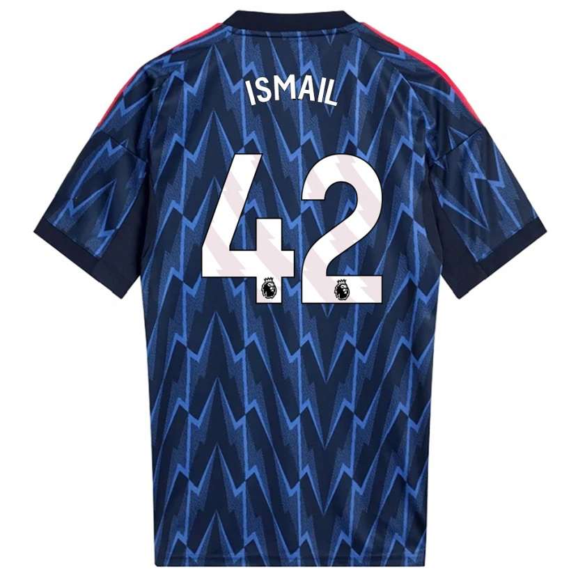 Danxen Donna Maglia Cam'ron Ismail #42 Navy Rosso Kit Gara Away 2025/26 Maglietta