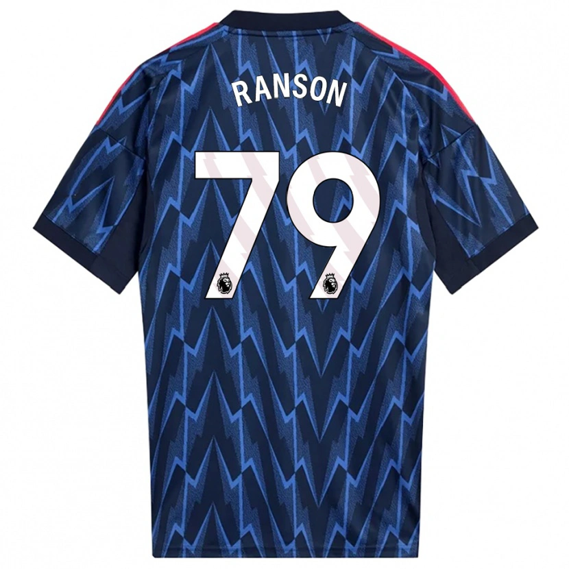 Danxen Donna Maglia Khari Ranson #79 Navy Rosso Kit Gara Away 2025/26 Maglietta