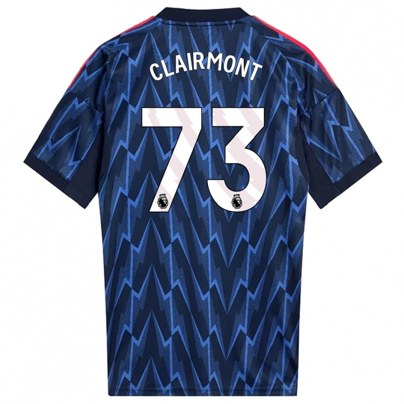 Danxen Donna Maglia Reece Clairmont #73 Navy Rosso Kit Gara Away 2025/26 Maglietta