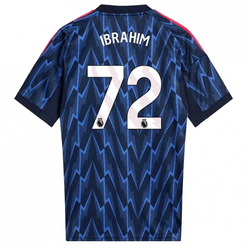 Danxen Donna Maglia Ife Ibrahim #72 Navy Rosso Kit Gara Away 2025/26 Maglietta