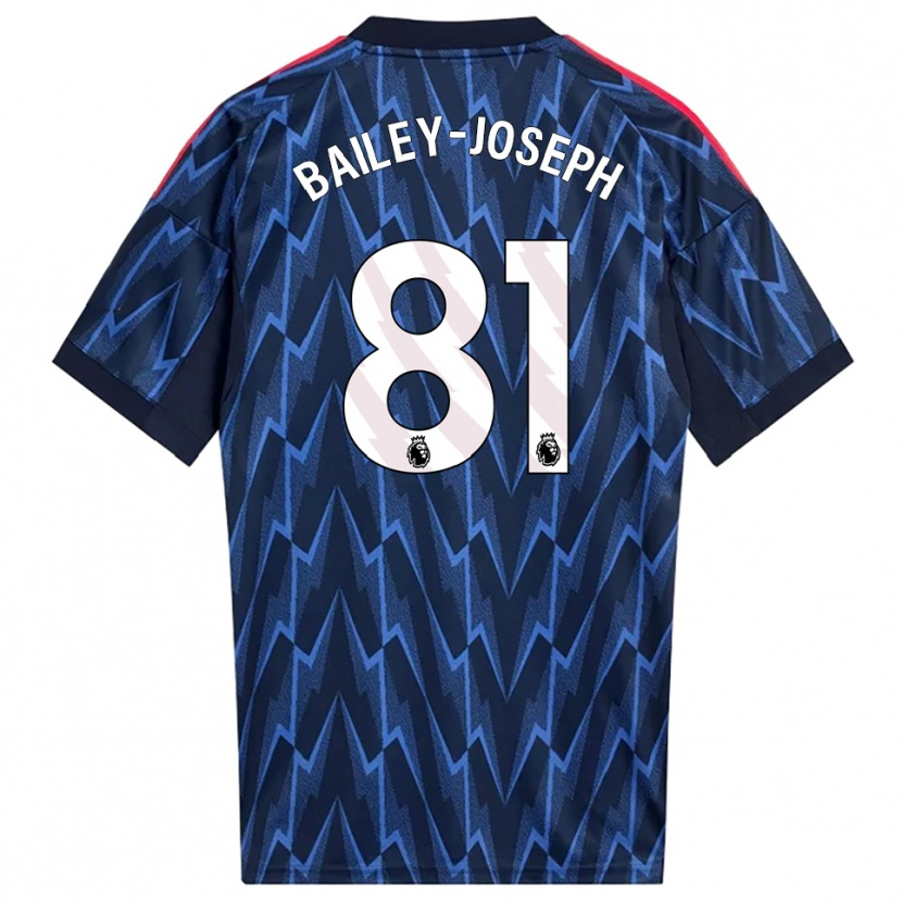 Danxen Donna Maglia Brando Bailey-Joseph #81 Navy Rosso Kit Gara Away 2025/26 Maglietta