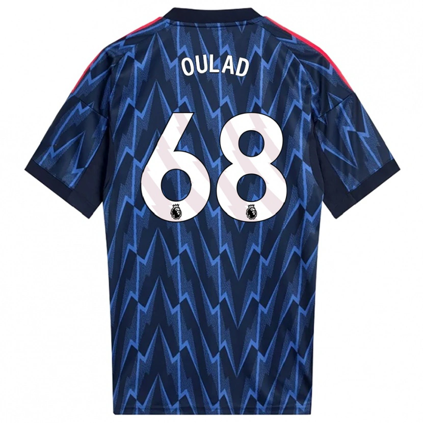 Danxen Donna Maglia Salah-Eddine Oulad M'hand #68 Navy Rosso Kit Gara Away 2025/26 Maglietta