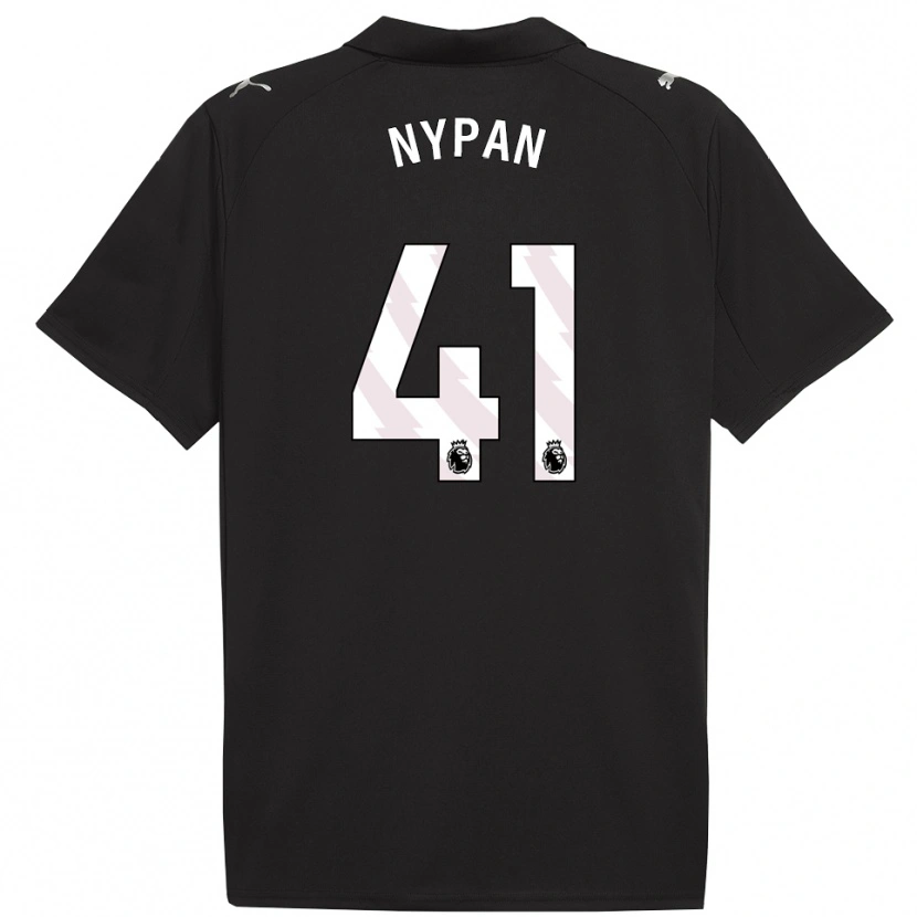Danxen Donna Maglia Sverre Nypan #41 Nero Bianco Kit Gara Away 2025/26 Maglietta