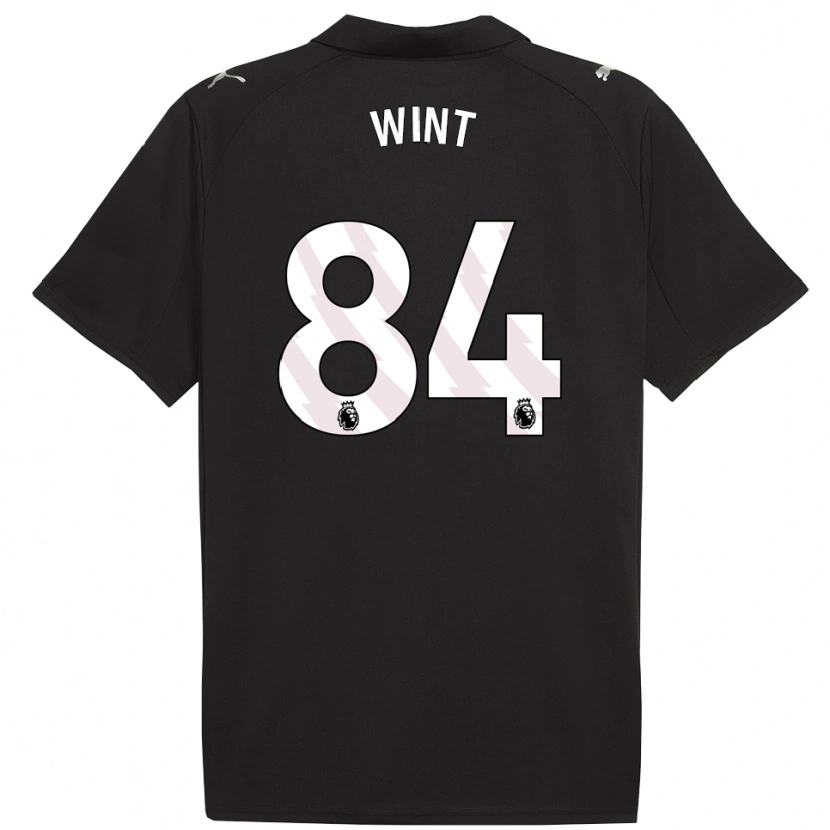 Danxen Donna Maglia Jack Wint #84 Nero Bianco Kit Gara Away 2025/26 Maglietta