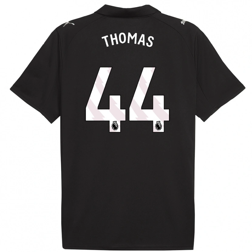 Danxen Donna Maglia Codie Thomas #44 Nero Bianco Kit Gara Away 2025/26 Maglietta