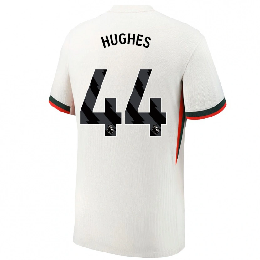 Danxen Donna Maglia Brodi Hughes #44 Bianco Verde Kit Gara Away 2025/26 Maglietta