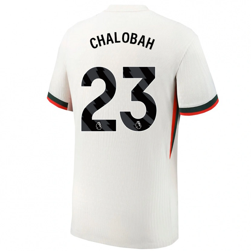 Danxen Donna Maglia Trevoh Chalobah #23 Bianco Verde Kit Gara Away 2025/26 Maglietta