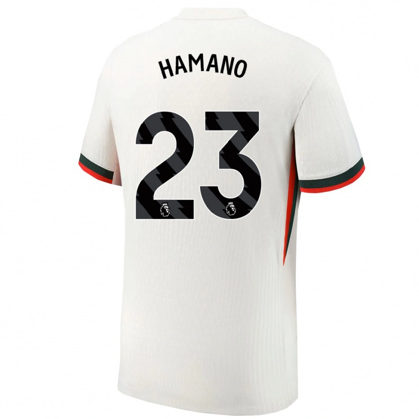 Danxen Donna Maglia Maika Hamano #23 Bianco Verde Kit Gara Away 2025/26 Maglietta