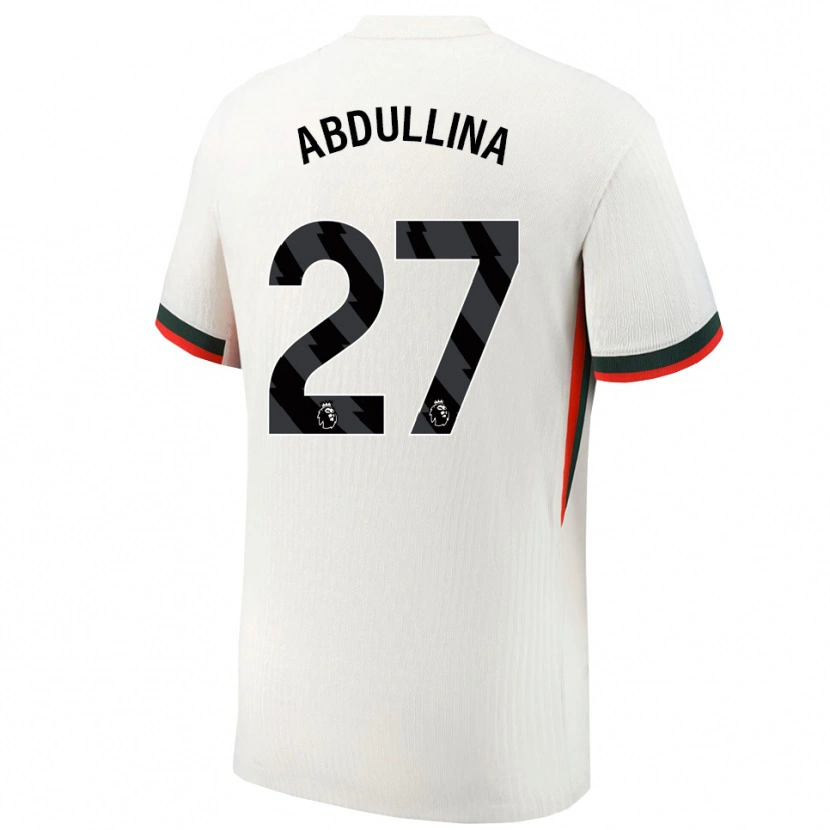 Danxen Donna Maglia Alsu Abdullina #27 Bianco Verde Kit Gara Away 2025/26 Maglietta