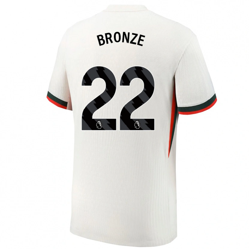 Danxen Donna Maglia Lucy Bronze #22 Bianco Verde Kit Gara Away 2025/26 Maglietta