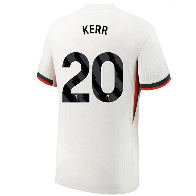Danxen Donna Maglia Sam Kerr #20 Bianco Verde Kit Gara Away 2025/26 Maglietta