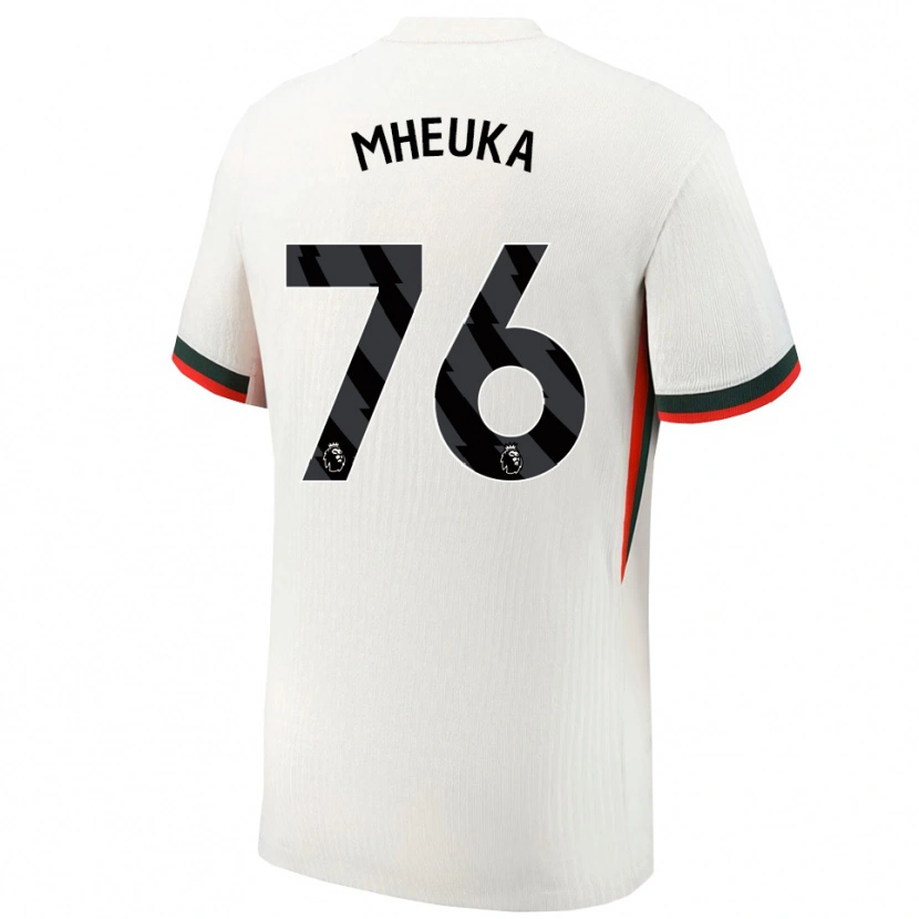 Danxen Donna Maglia Shumaira Mheuka #76 Bianco Verde Kit Gara Away 2025/26 Maglietta