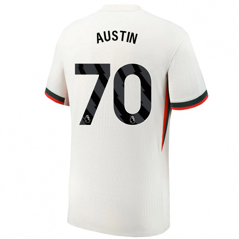 Danxen Donna Maglia Jack Austin #70 Bianco Verde Kit Gara Away 2025/26 Maglietta