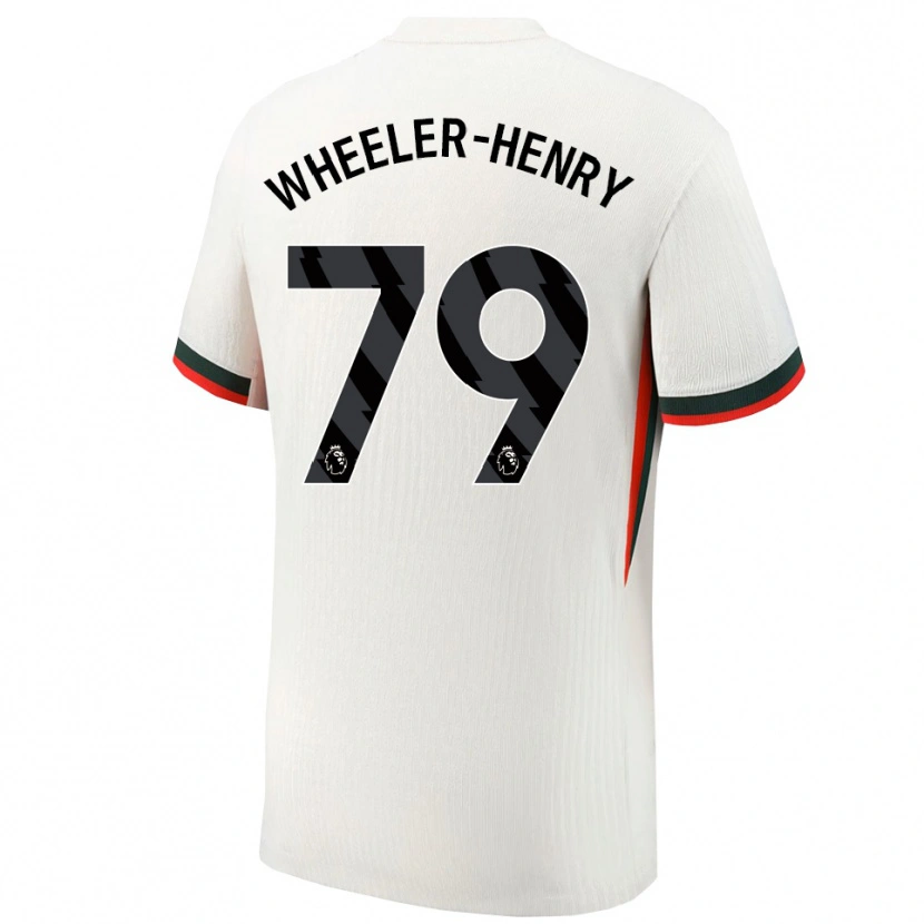 Danxen Donna Maglia Joseph Wheeler-Henry #79 Bianco Verde Kit Gara Away 2025/26 Maglietta