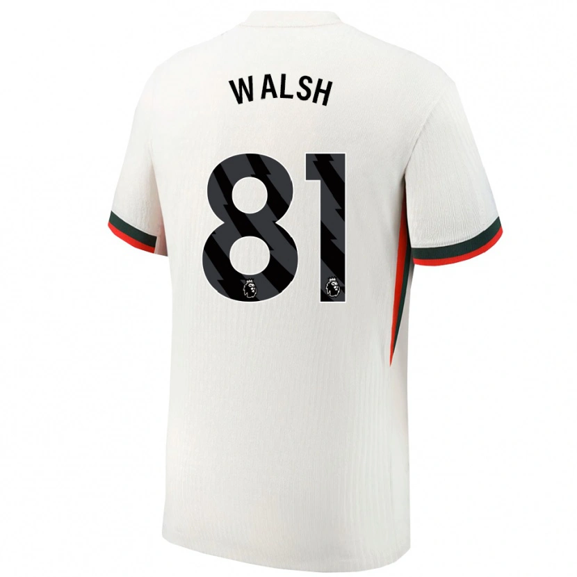 Danxen Donna Maglia Reggie Walsh #81 Bianco Verde Kit Gara Away 2025/26 Maglietta