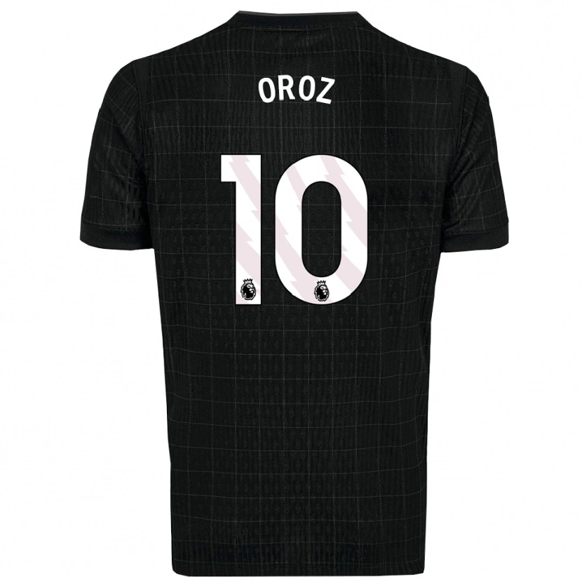 Danxen Donna Maglia Maite Oroz #10 Nero Grigio Kit Gara Away 2025/26 Maglietta