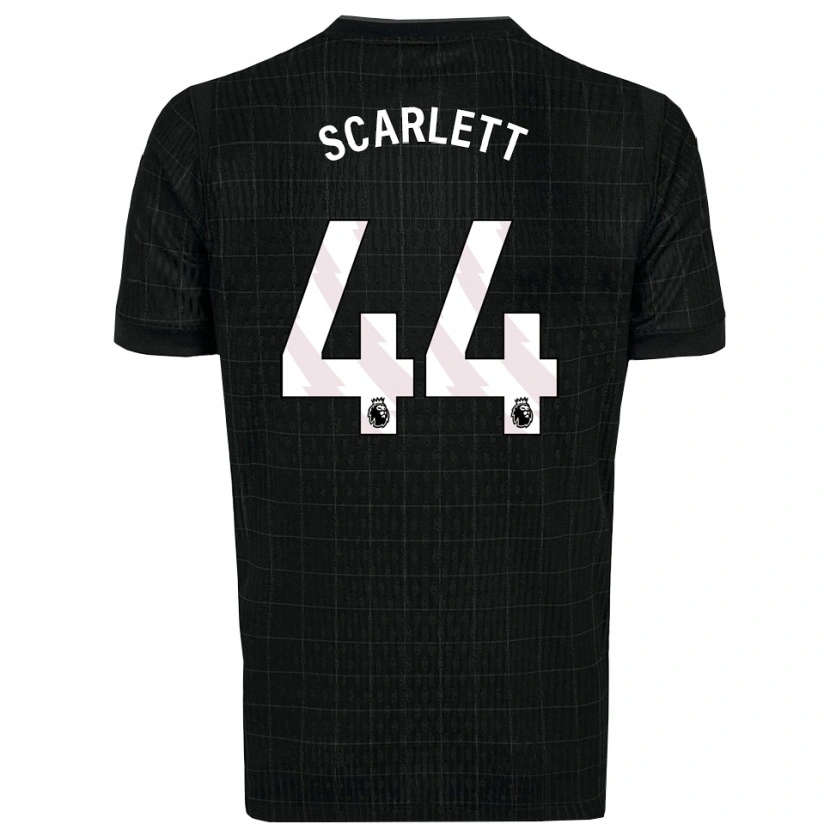 Danxen Donna Maglia Dane Scarlett #44 Nero Grigio Kit Gara Away 2025/26 Maglietta