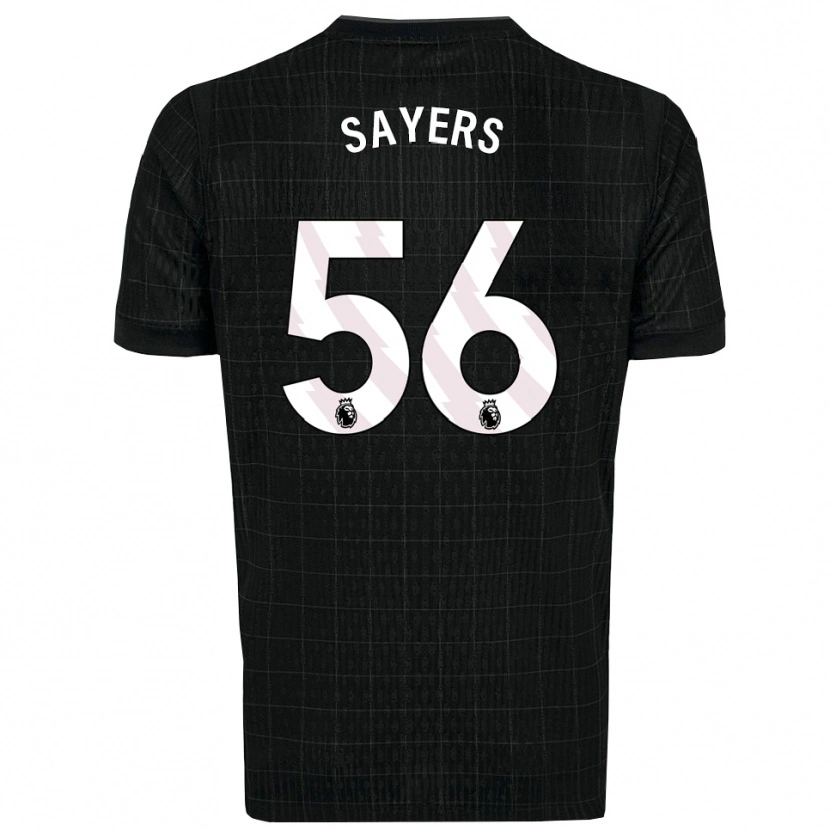 Danxen Donna Maglia Charlie Sayers #56 Nero Grigio Kit Gara Away 2025/26 Maglietta