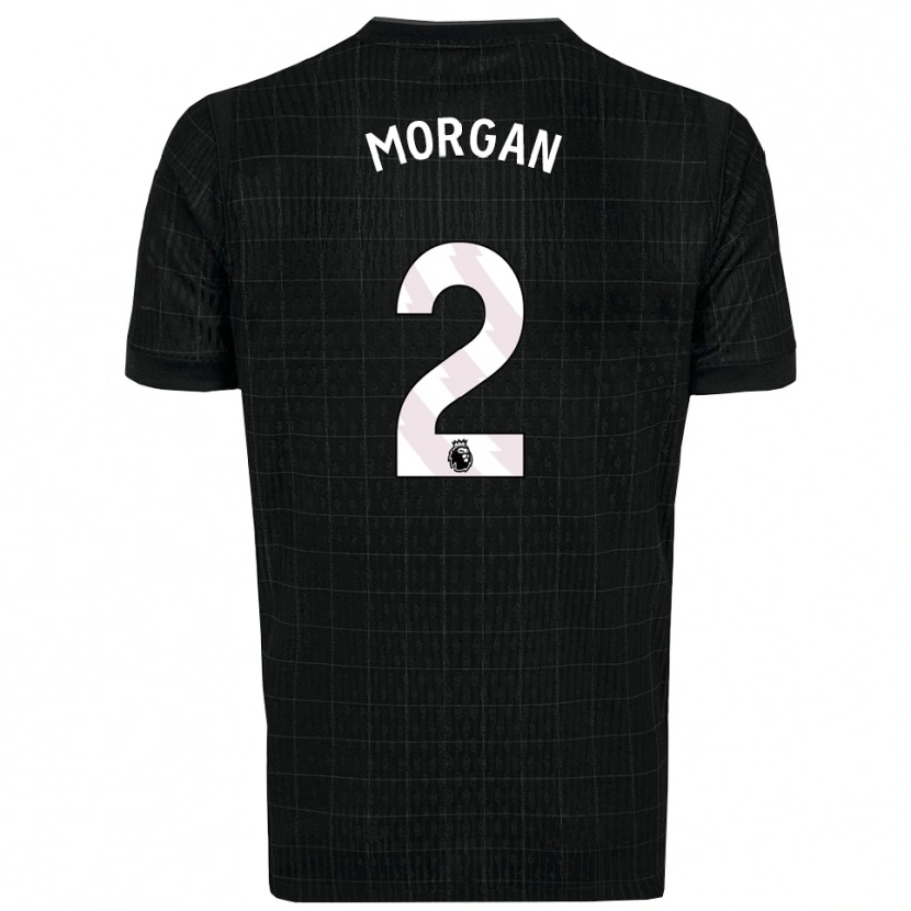 Danxen Donna Maglia Esther Morgan #2 Nero Grigio Kit Gara Away 2025/26 Maglietta