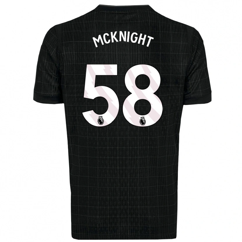 Danxen Donna Maglia Maxwell Mcknight #58 Nero Grigio Kit Gara Away 2025/26 Maglietta