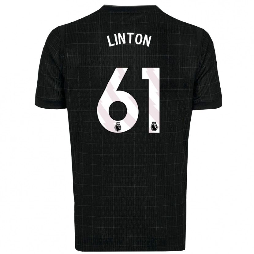 Danxen Donna Maglia Jahziah Linton #61 Nero Grigio Kit Gara Away 2025/26 Maglietta