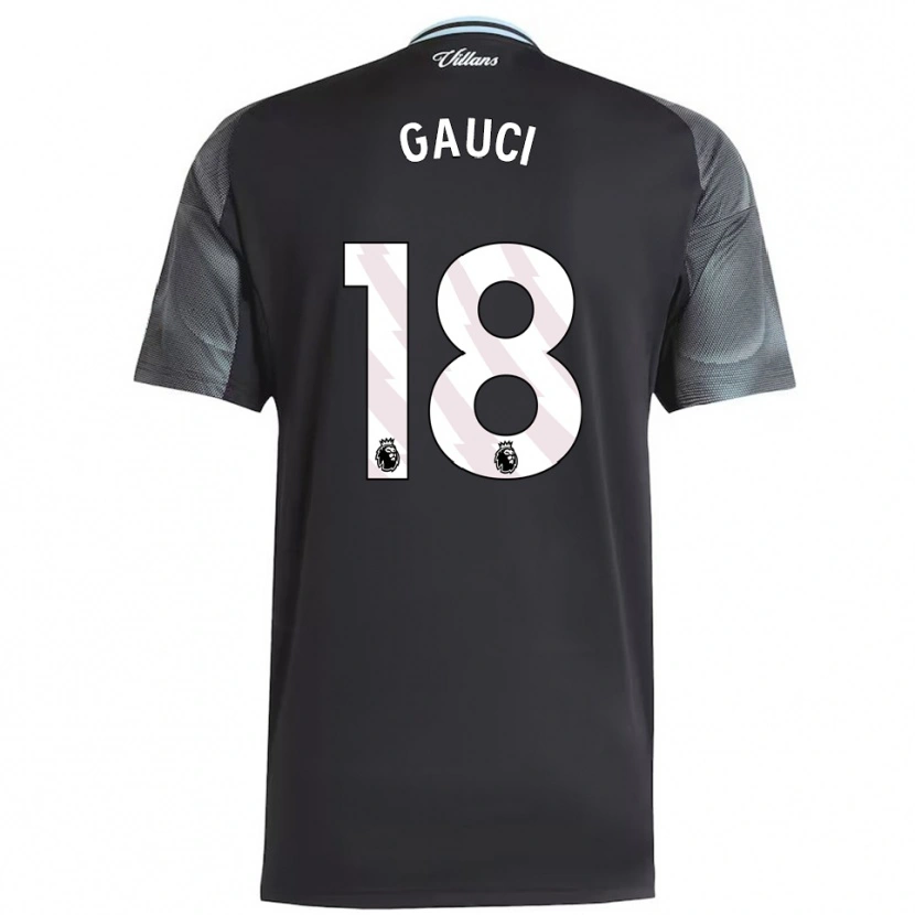 Danxen Donna Maglia Joe Gauci #18 Nero Azzurro Kit Gara Away 2025/26 Maglietta