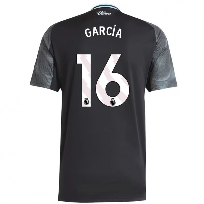 Danxen Donna Maglia Andrés García #16 Nero Azzurro Kit Gara Away 2025/26 Maglietta