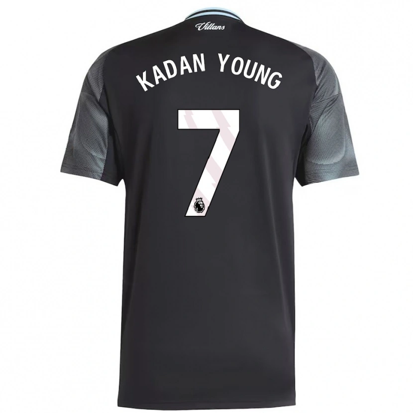 Danxen Donna Maglia Kadan Young #7 Nero Azzurro Kit Gara Away 2025/26 Maglietta