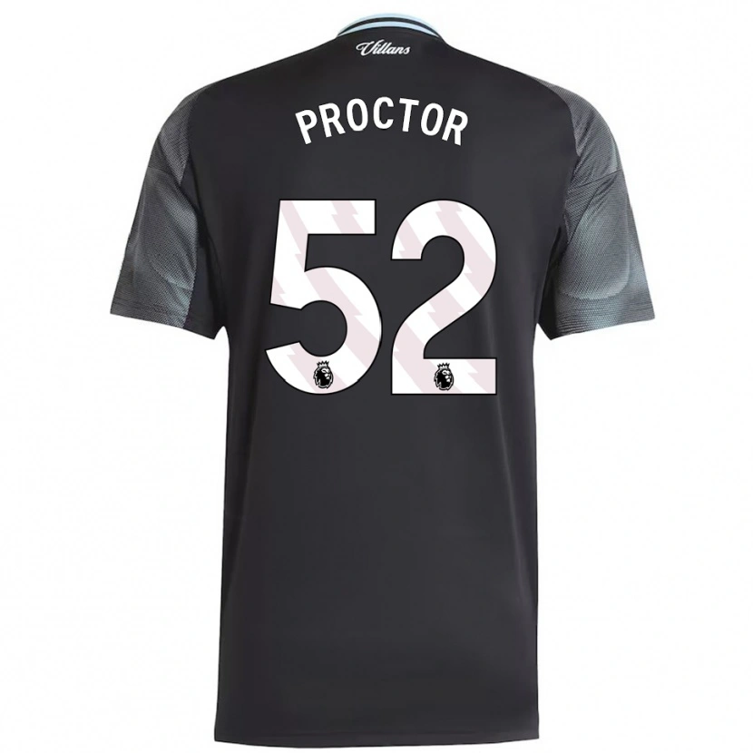 Danxen Donna Maglia Sam Proctor #52 Nero Azzurro Kit Gara Away 2025/26 Maglietta