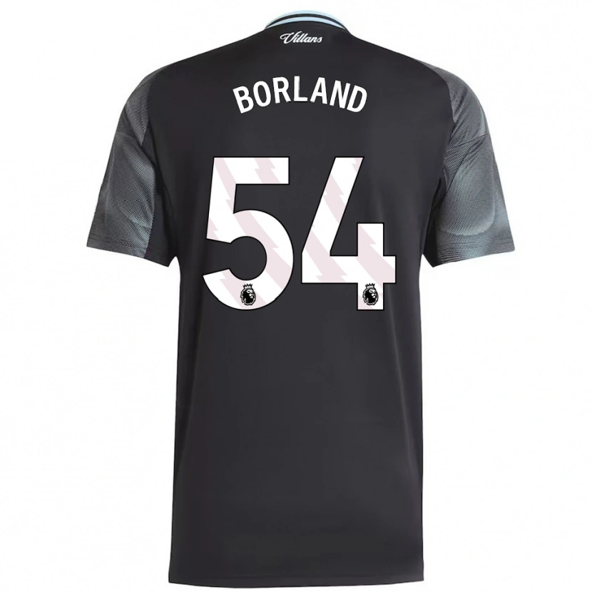 Danxen Donna Maglia Aidan Borland #54 Nero Azzurro Kit Gara Away 2025/26 Maglietta