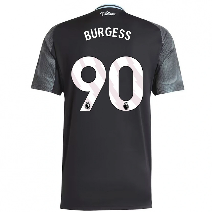 Danxen Donna Maglia Woody Burgess #90 Nero Azzurro Kit Gara Away 2025/26 Maglietta