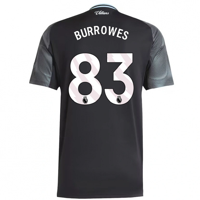 Danxen Donna Maglia Bradley Burrowes #83 Nero Azzurro Kit Gara Away 2025/26 Maglietta