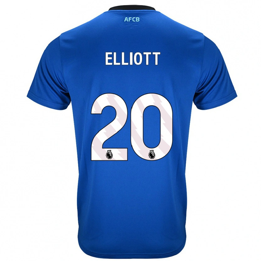 Danxen Donna Maglia Kaitlyn Elliott #20 Blu Nero Kit Gara Away 2025/26 Maglietta