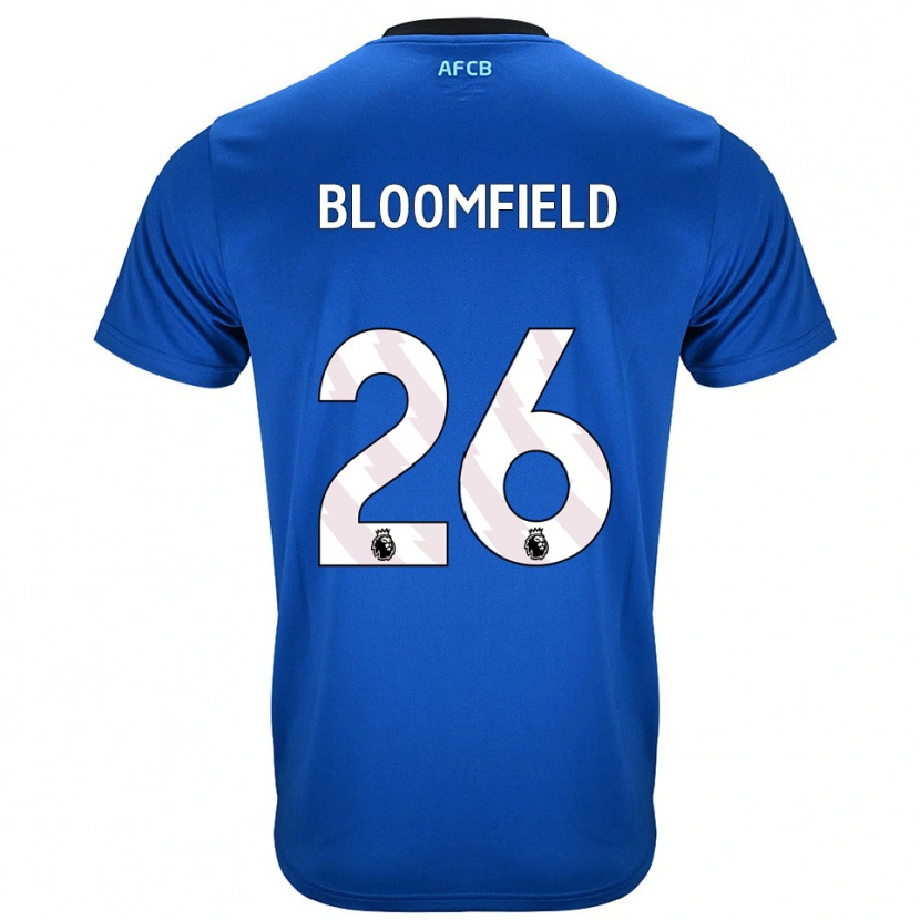 Danxen Donna Maglia Erin Bloomfield #26 Blu Nero Kit Gara Away 2025/26 Maglietta