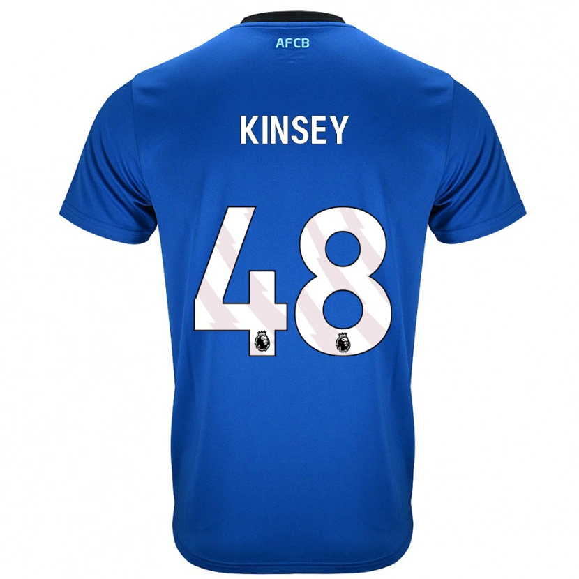 Danxen Donna Maglia Max Kinsey #48 Blu Nero Kit Gara Away 2025/26 Maglietta